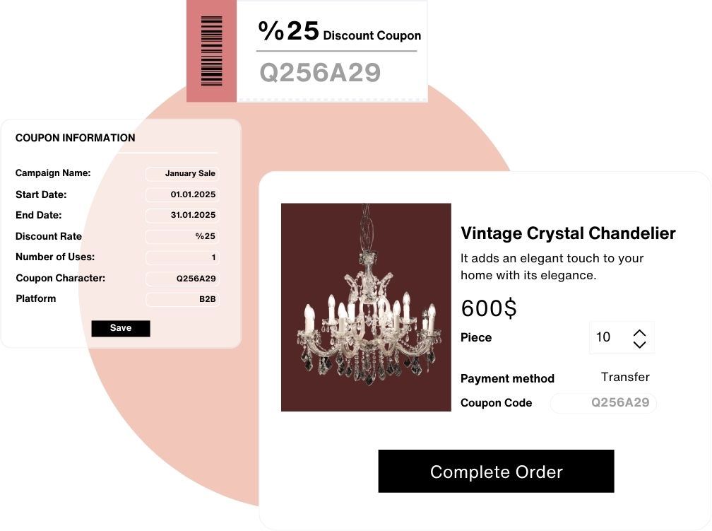 ميزة <b>إنشاء القسيمة</b> 1