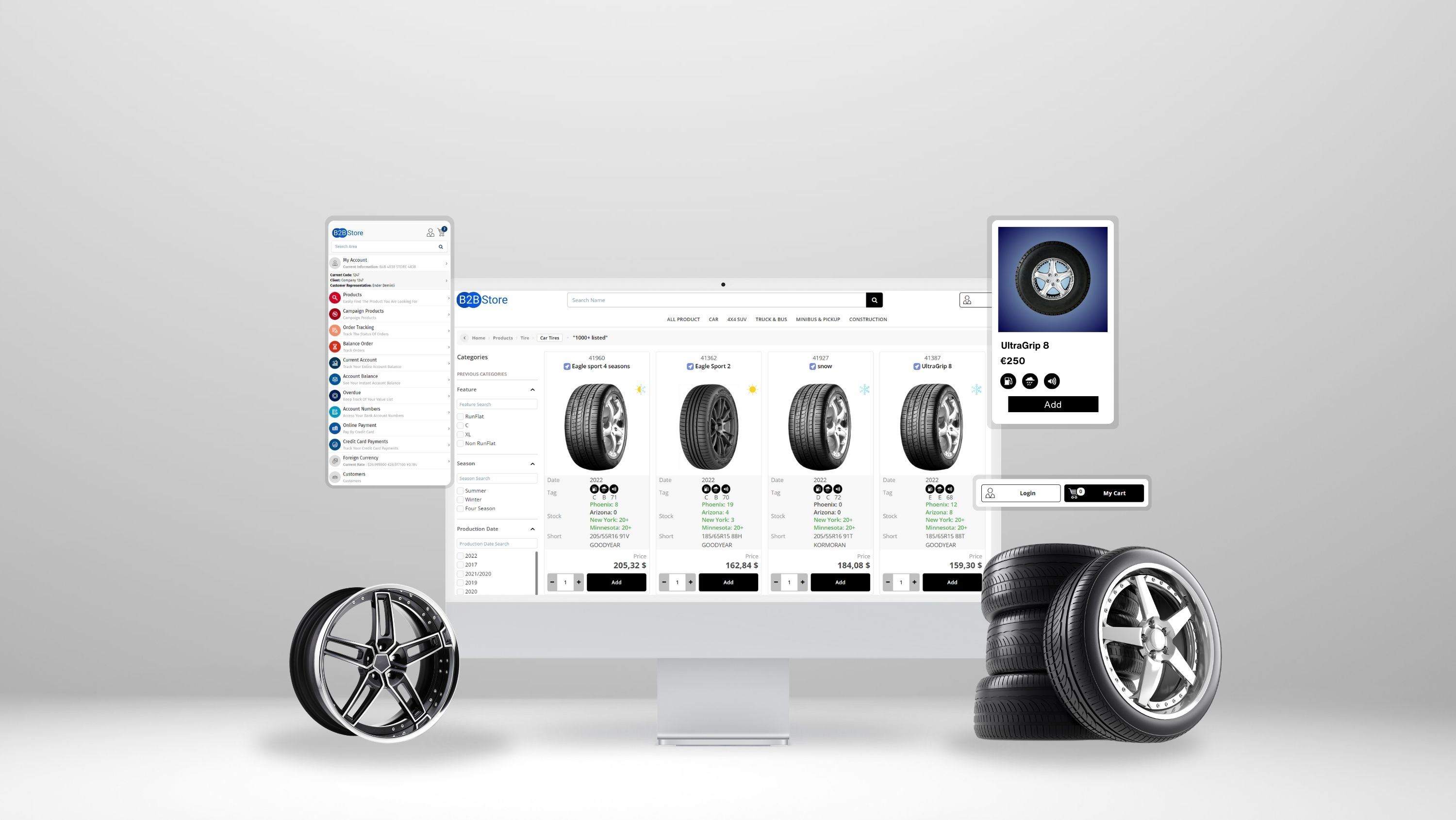 ربط موردي الإطارات بالمشترين — <b>بطريقة ذكية وسهلة وعالمية </b>