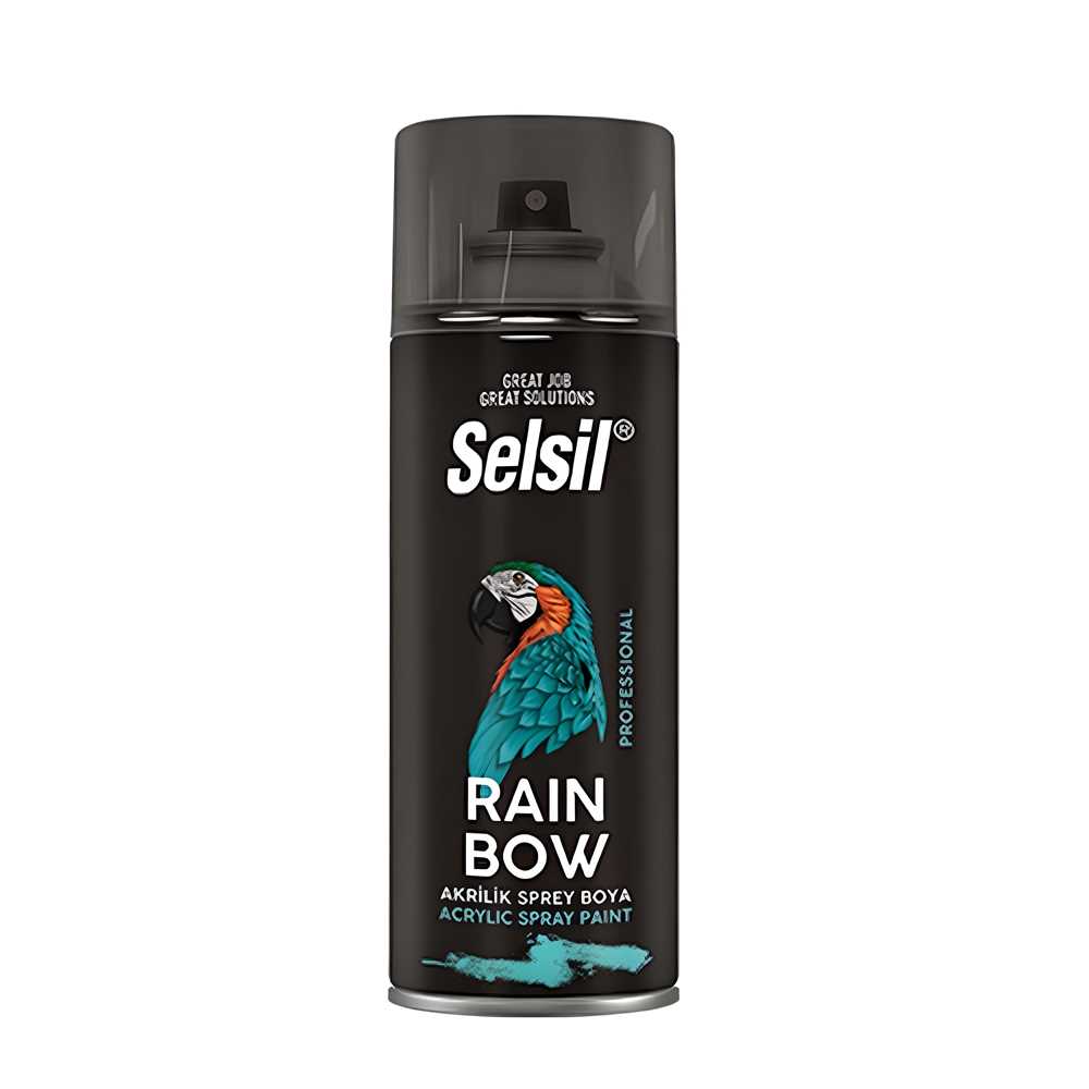 AKRİLİK SPREY BOYA RAINBOW 400 ml BEYAZ PARLAK (SELSİL) 1