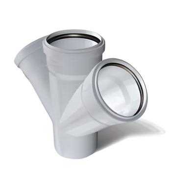 125X100 ÇİFT ÇATAL PVC  (10 Bağ) (FIRAT) 1