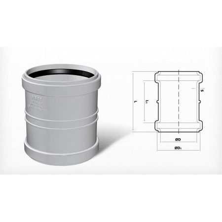 200 KAYAR MANŞON PVC (1 adet ) (FIRAT) 1