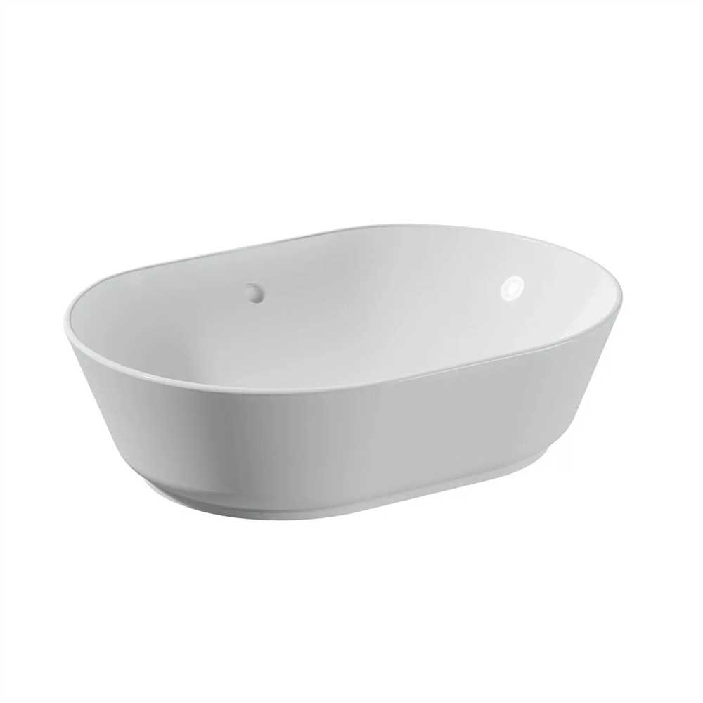 GEO OVAL ÇANAK LAVABO 55CM DELİKSİZ BEYAZ ( VİTRA ) 1