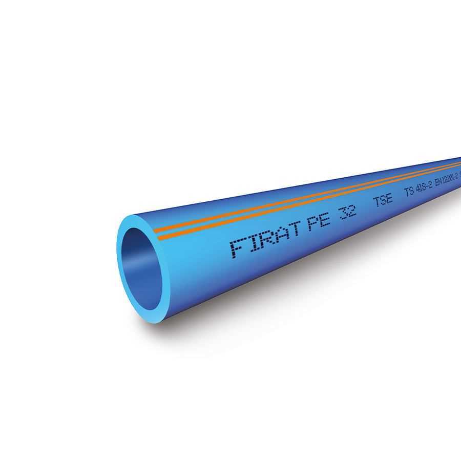 75X6 ATÜ AY MAVİ PE BORU (100 Kangal) (FIRAT) 1