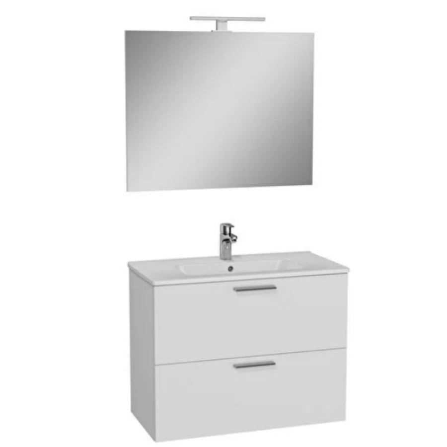 MİA BANYO DOLABI SETİ+ DÜZ AYNA 80CM ( VİTRA ) 1