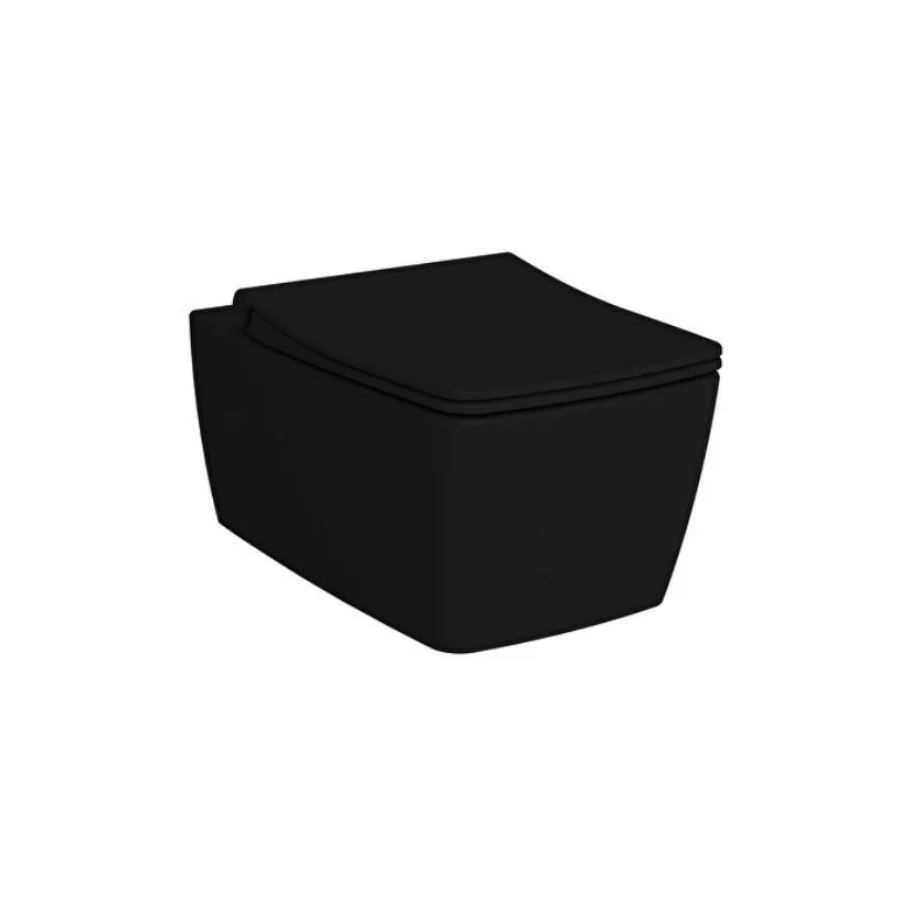 METROPOLE RİMEX ASMA MAT SİYAH KLOZET ( VİTRA ) 1