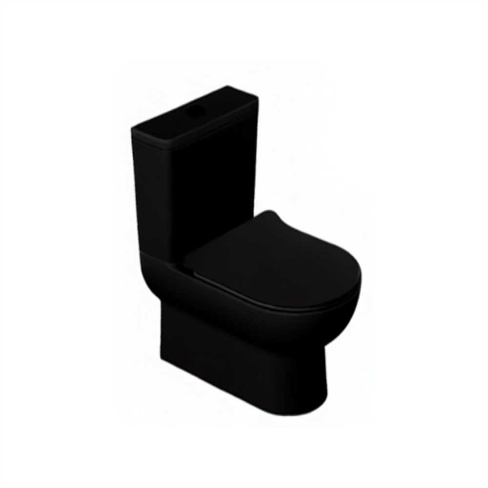 MİLA DUVARA SIFIR KLOZET (SİYAH)  (pl.9) ( VİBA ) 1