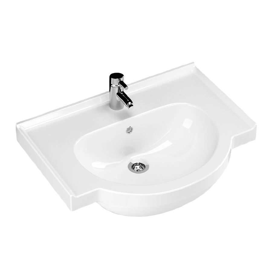 YAKAMOZ 65 CM ETEJERLİ LAVABO ( TURAVİT ) 1