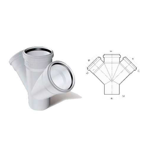 150X100 ÇİFT ÇATAL PVC  (5 Bağ) (FIRAT) 1