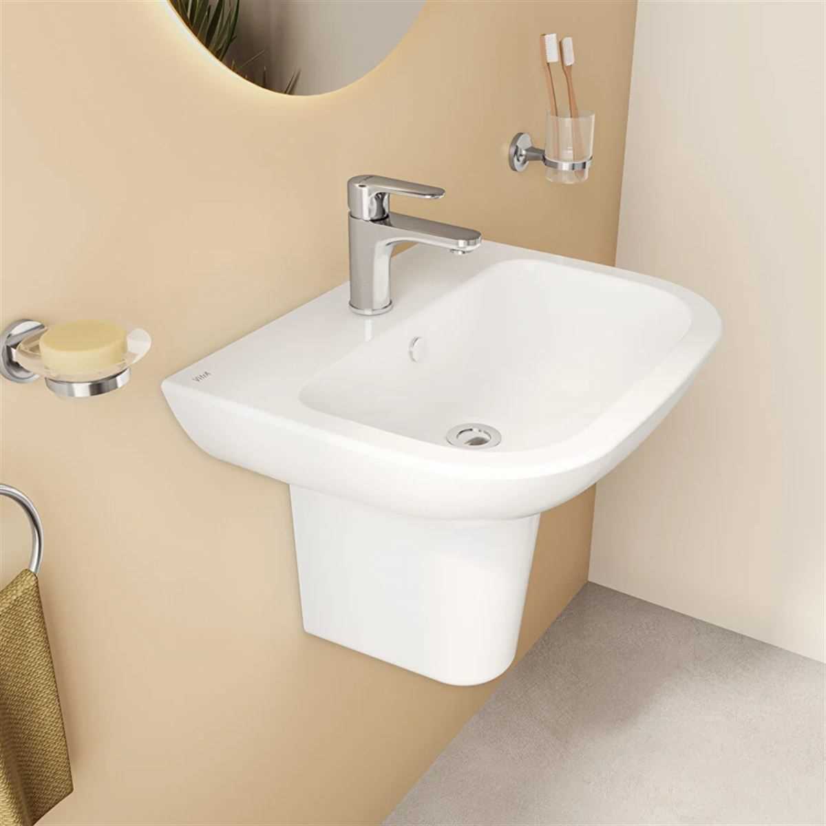 S20 LAVABO 55 CM BEYAZ ( VİTRA ) 1