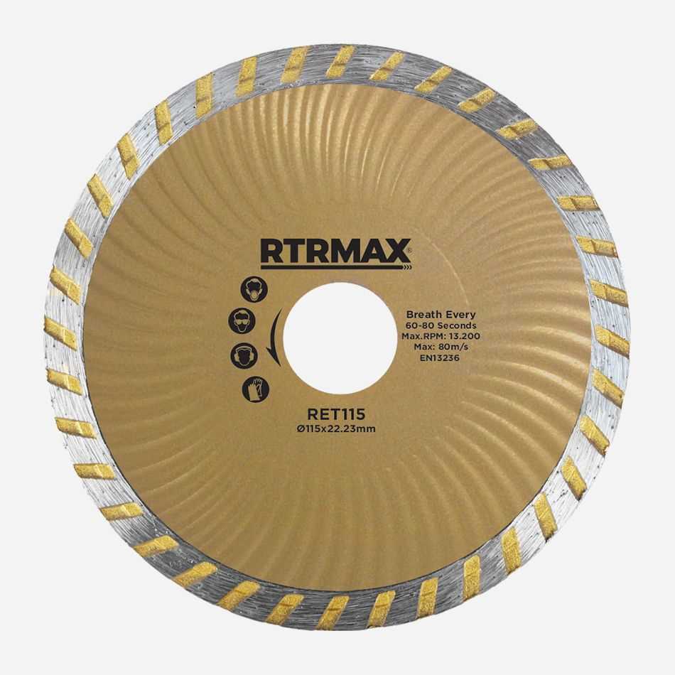  115 ÇAPAKSIZ TURBO ELMAS TESTERE RTRMAX 1