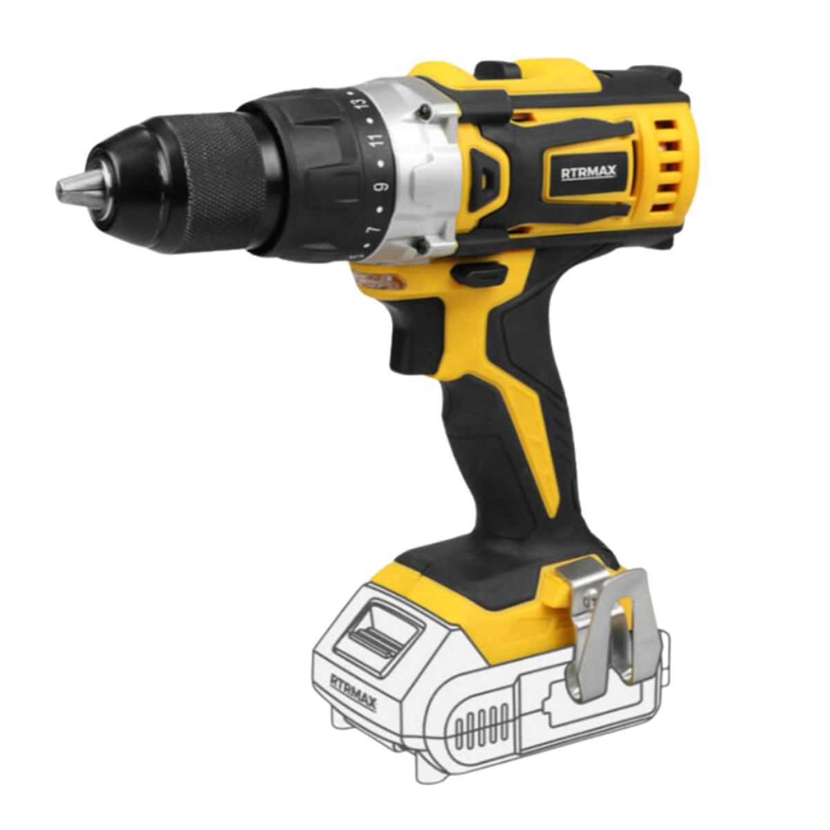 AKÜLÜ MATKAP 18V 2X2AH ( RTRMAX ) 1