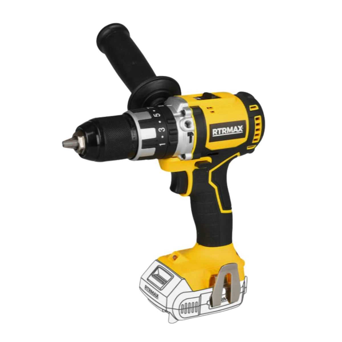 AKÜLÜ DARBELİ MATKAP 18V 2X2Ah AKÜ ( RTRMAX ) 1