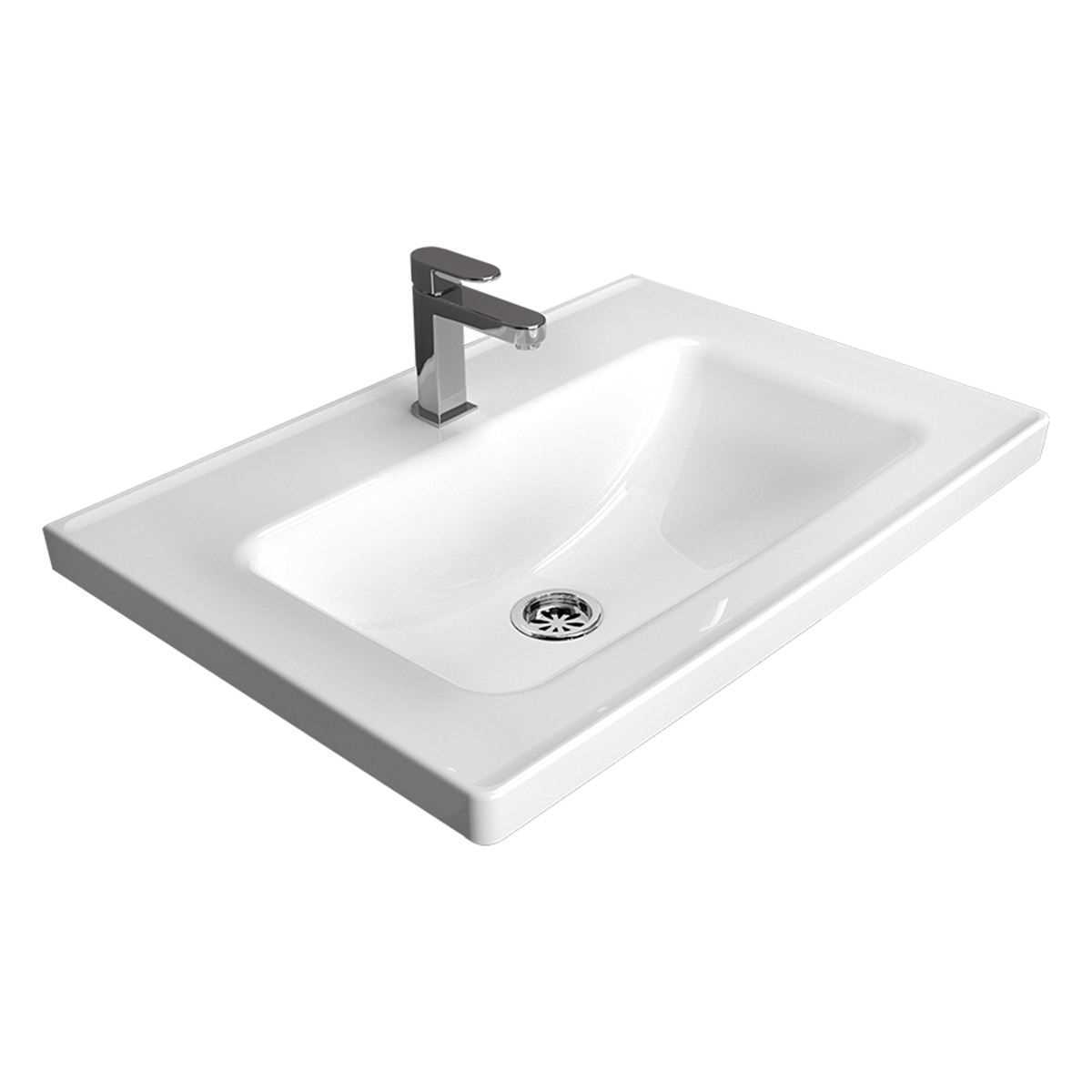 SAFİR 65 CM ETEJERLİ LAVABO ( TURAVİT ) 1