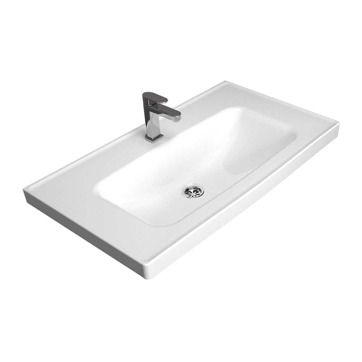 SAFİR 80 CM ETEJERLİ LAVABO ( TURAVİT ) 1