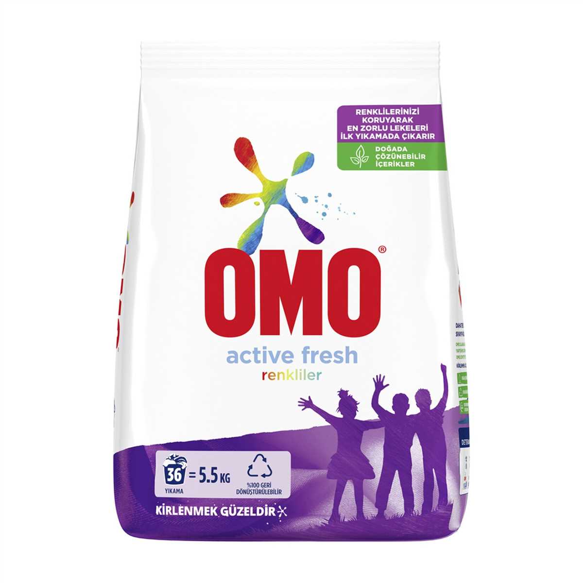 Omo Matik Active Fresh Renkliler (4x5,5Kg.) 1