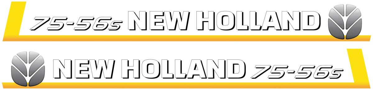 YAN YAZI (NEW HOLLAND) (HARFLİ KESİM) (Y.M.) 75-56S 1