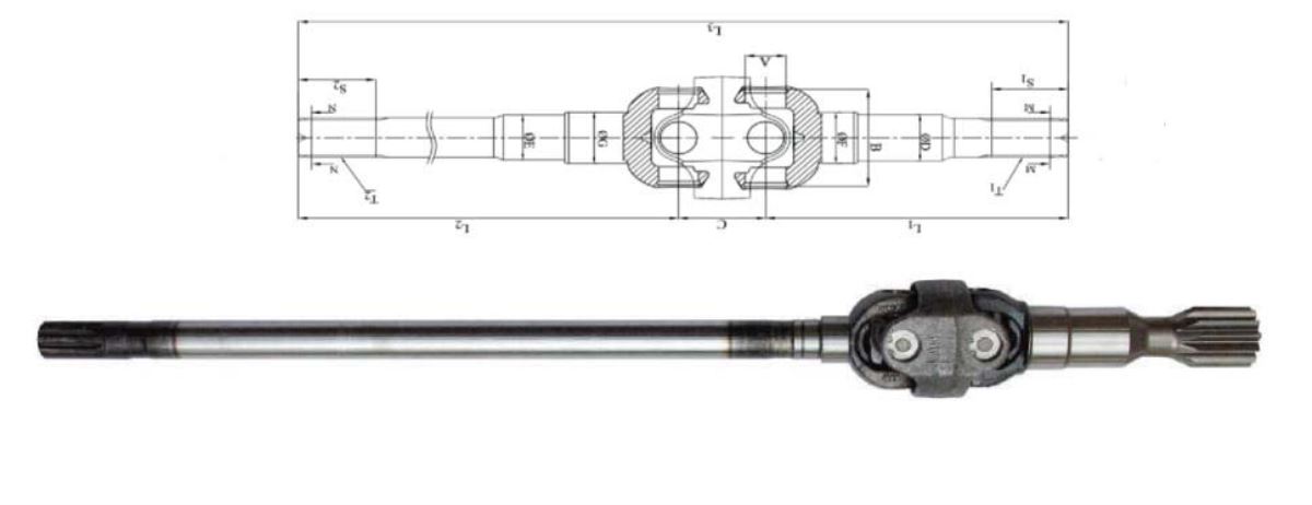 ŞAFTLI AKİS (4x4) (L ) (KOMPLE) (4.11.10.02)(C SERİSİ) 1