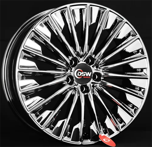 5X112 8.5X20 RC-454 ET38 66.6 BLACK/CHROME 1