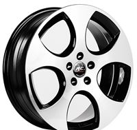 5X100 7.5X17 RC-439 ET42 57.1 BLACK 1