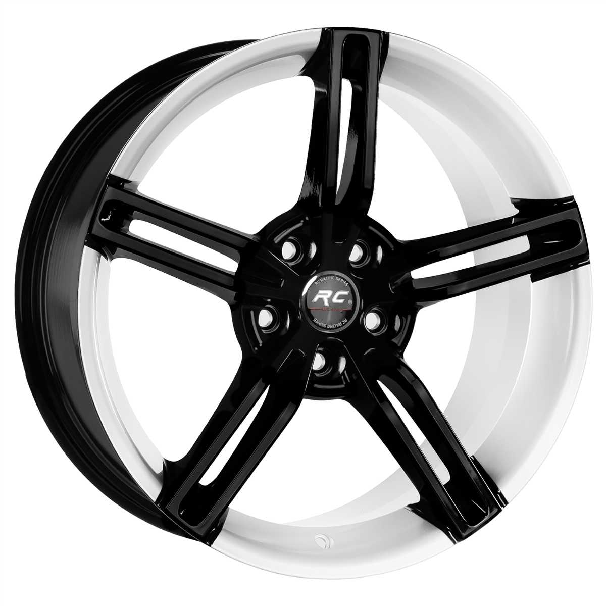 5X130 9.5X21 RC-1186 ET60 71.6 BLACK/WHITE 1