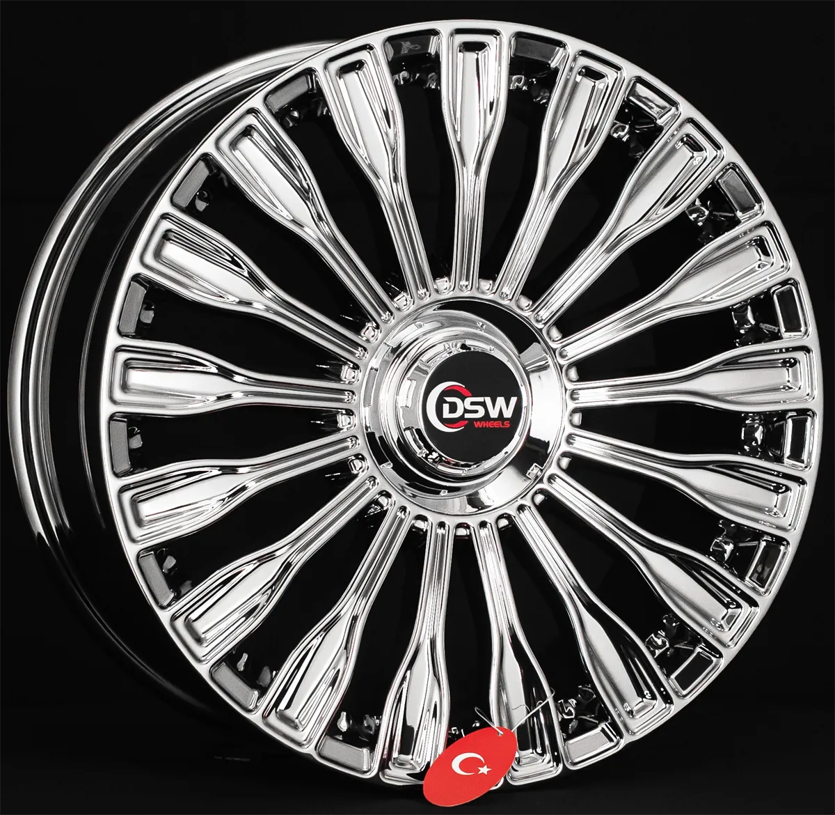 5x112 8.5X20 RC-326  ET38 66.6 CHROME 1