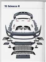 VW SCİROCCO MAKYAJLI 2015-2017 R DÖNÜŞÜM BODY KIT 1