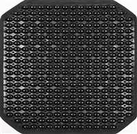 AHŞAP BONCUKLU OTURMA MİNDERİ SİYAH 1