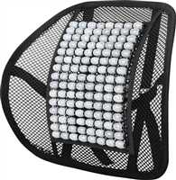 AHŞAP BONCUKLU SIRT MİNDERİ GRİ 1