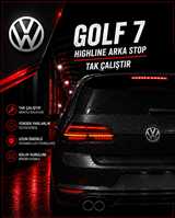 VW GOLF 7-7,5 2014-2017 ARKA STOP KAYAR SİNYALLİ 1