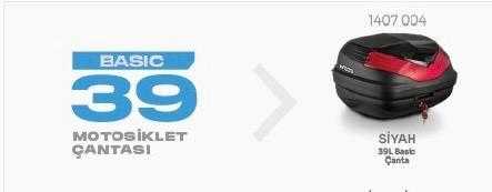 39 LT BASIC SİYAH - WOGEN MOTOSİKLET ÇANTASI 1