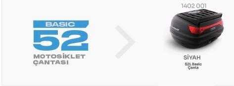 52 LT BASIC SİYAH - WOGEN MOTOSİKLET ÇANTASI 1