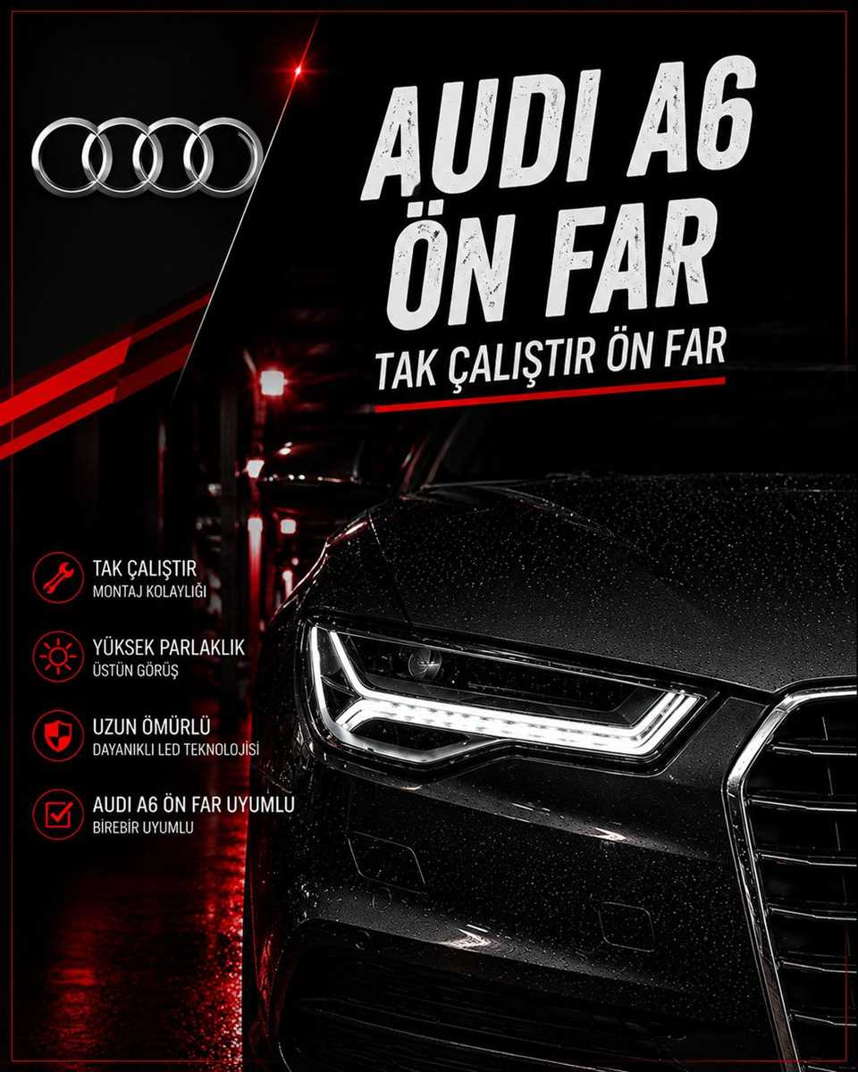 AUDİ A6 12-15 A6 C7 - 16-17 C7PA DÖNÜŞÜM ÖN FAR 1