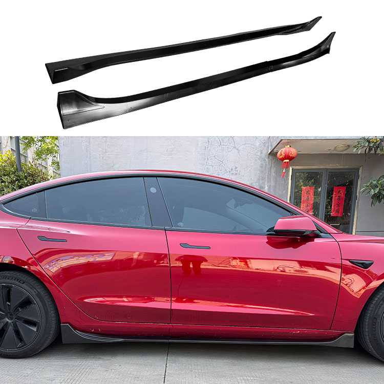 2023+ TESLA MODEL 3 AERO STYLE SİDE SKİRT 1