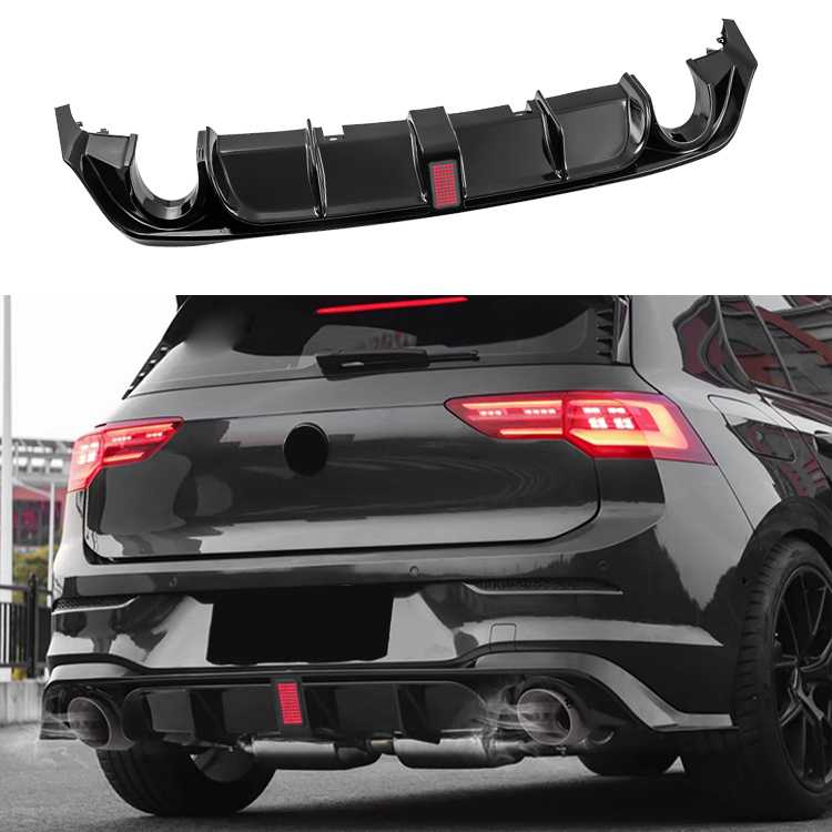 GOLF 8 CS STYLE ARKA DİFÜZÖR LAMBALI TEK ÇIKIŞLI 1