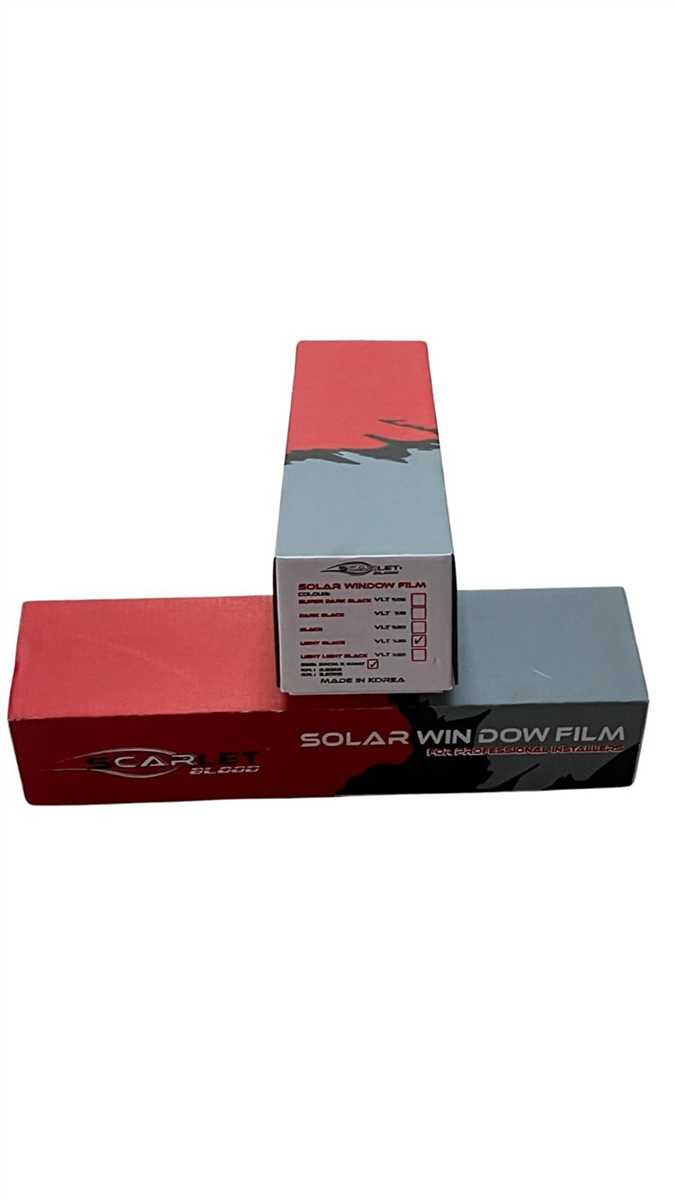 SCARLET ÇİZİLMEZ CAM FİLMİ 50X60M LİGHT BLACK %35 1