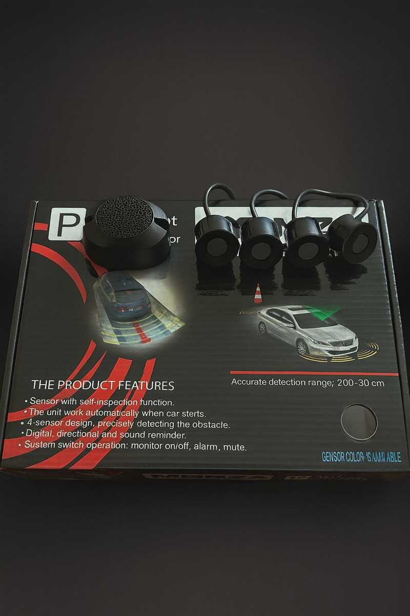 MONZA SİYAH 4 SENSÖRLÜ SESLİ PARK SENSÖRÜ 1