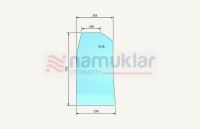 UTC-GLASS LH, FIX LOWER-84604859 84604859 1