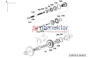 PTO MASURA İĞNELİ RULMANI(25x37x20) 2.2999.198.0 1
