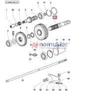 PTO.KUYRUK MİLİ ŞAFTI-272MM 0.008.7238.0/30 1