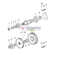 KUYRUK MILI DEVIR DISLISI(Z=50) 0.008.5366.0/10 1