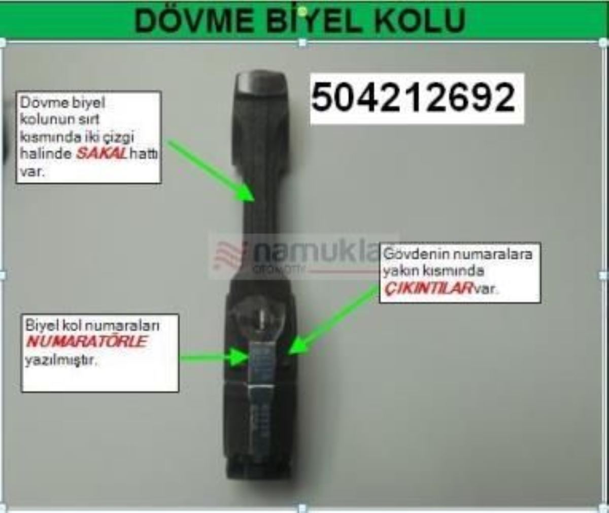 PİSTON KOLU -504212692 504212692 1