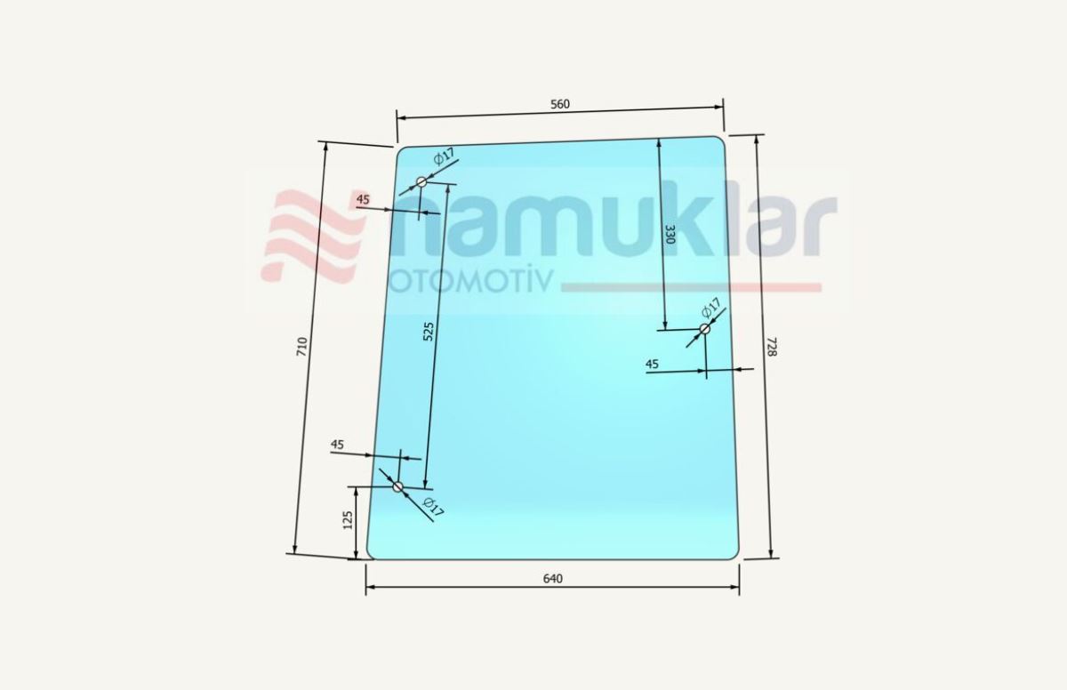 KABİN SAĞ YAN CAM-5182188 5182188 1