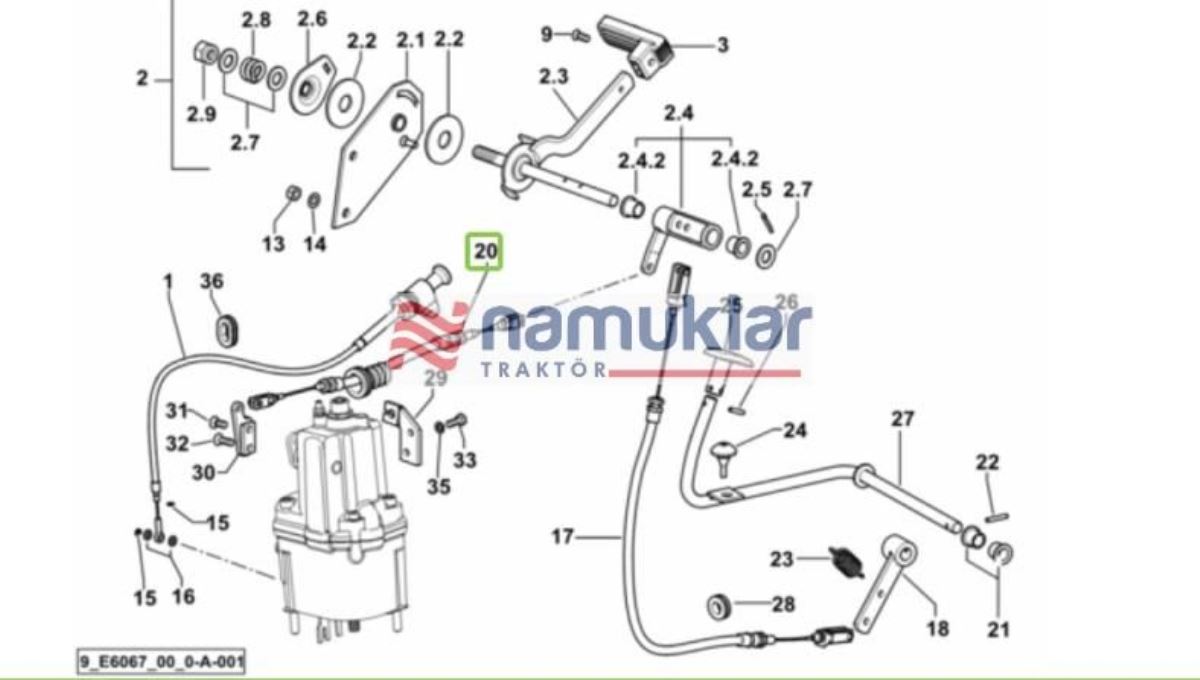 EL GAZ TELİ Y0.014.0154.3/20 1