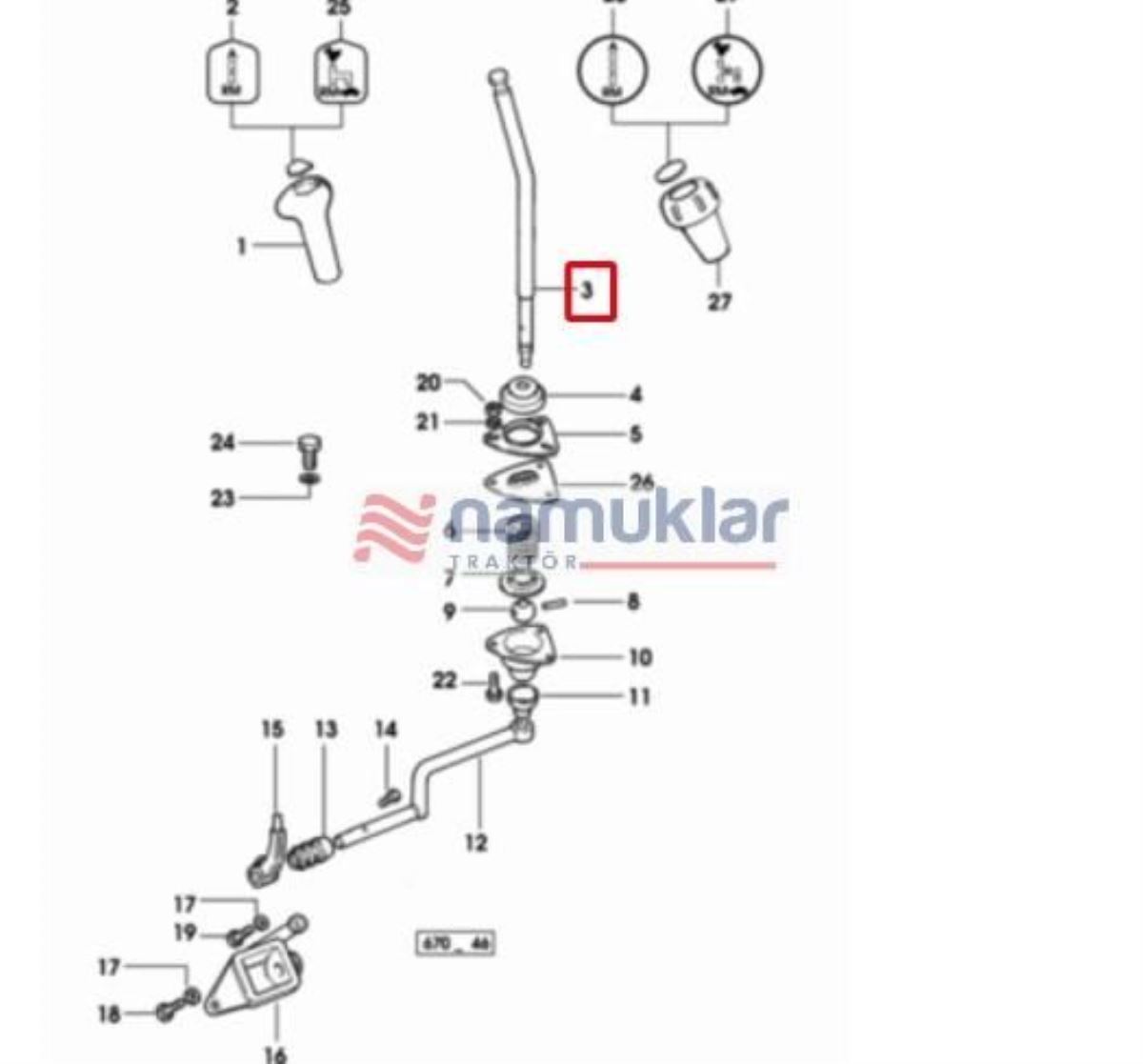 İLERİ GERİ VİTES KOLU 0.008.8275.0/20 1