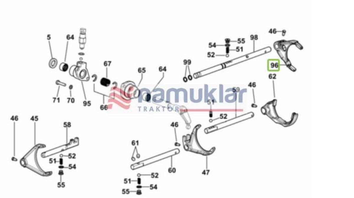 VİTES ÇATALI YM. 0.011.8530.0/20 1