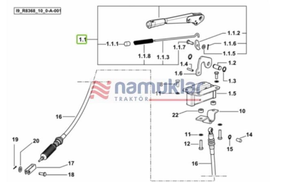 KUYRUK MİL TABANCASI 0.015.8174.4 1