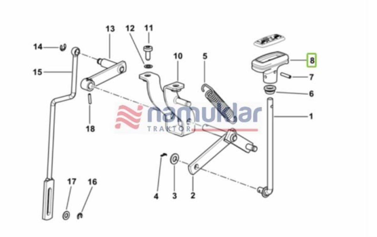 PTO VE 4WD HAREKET KOLU 0.009.9885.0/10 1