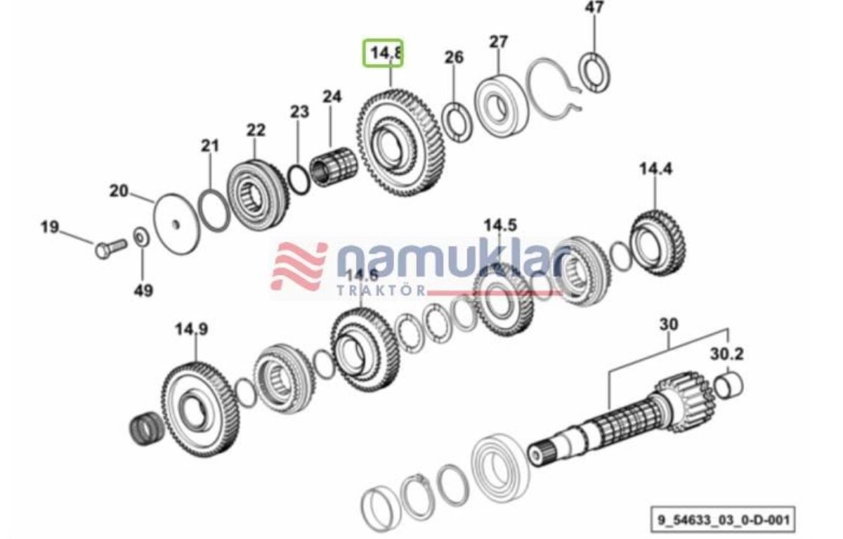 ŞANZUMAN DİŞLİSİ Z=48 0.007.7986.3/10 1