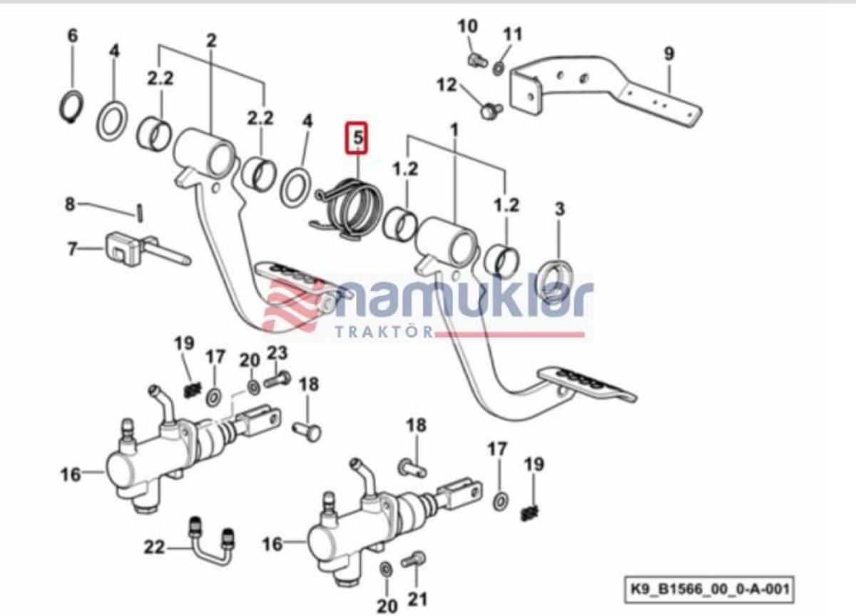 FREN PEDAL YAYI 0.008.2171.2/10 1