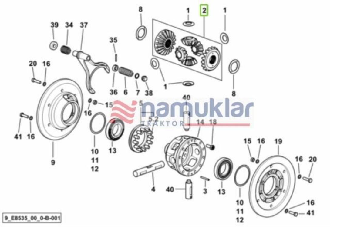 SLV.Y.TIP. DIFRANSIYEL DISLI GURUBU 4 LÜ  0.011.7735.3 1